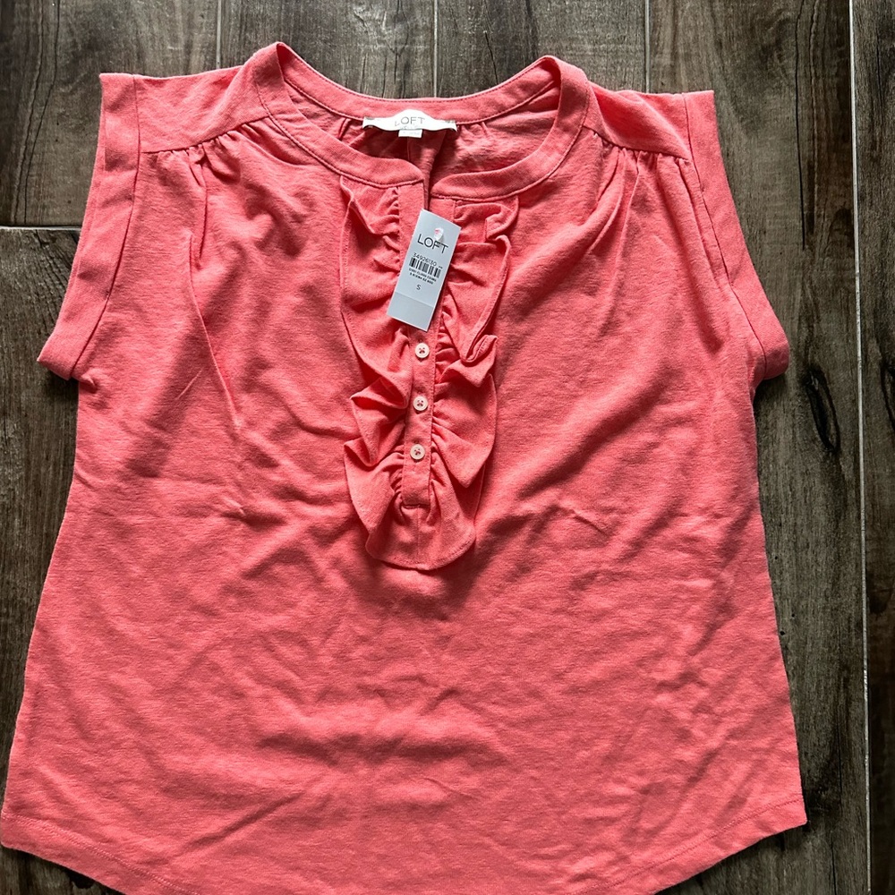Loft peach top size small